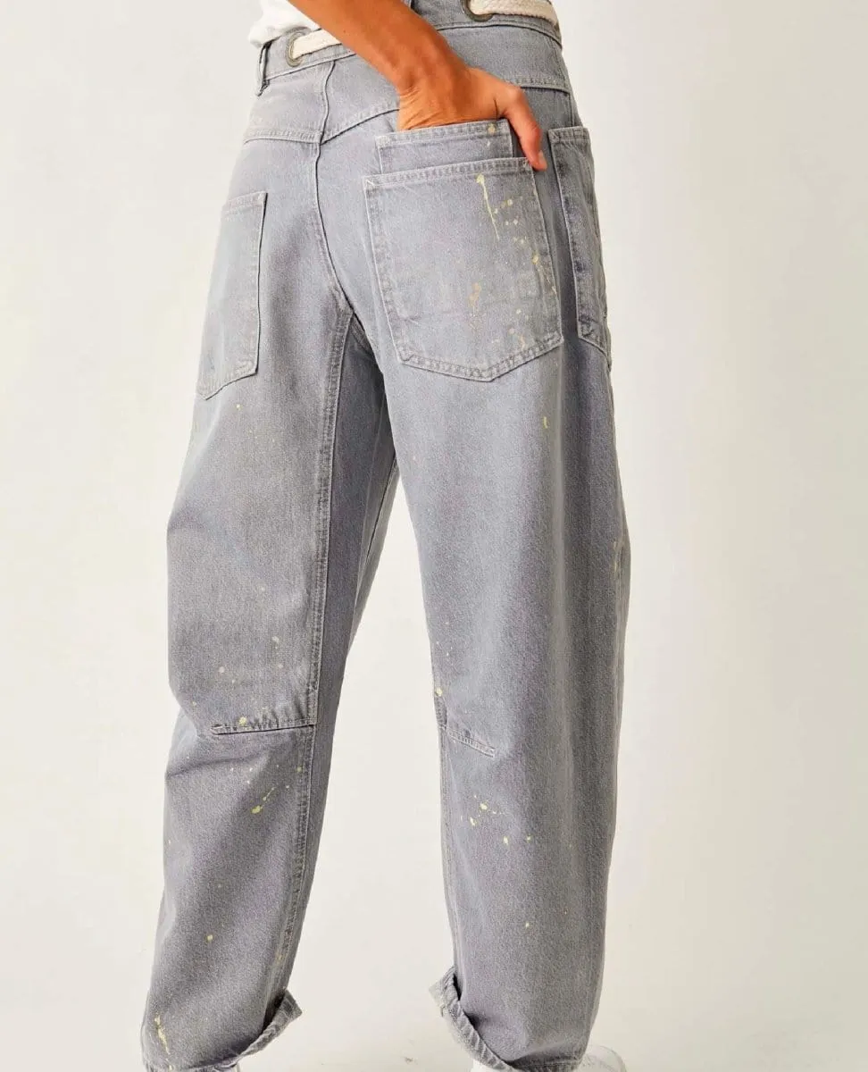 Free People Moxie Barrel Jean in Little Darling