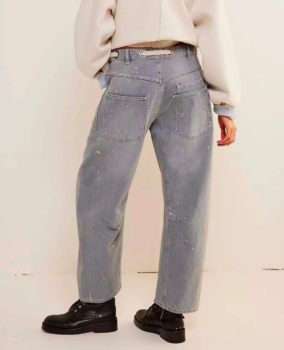Free People Moxie Barrel Jean in Little Darling