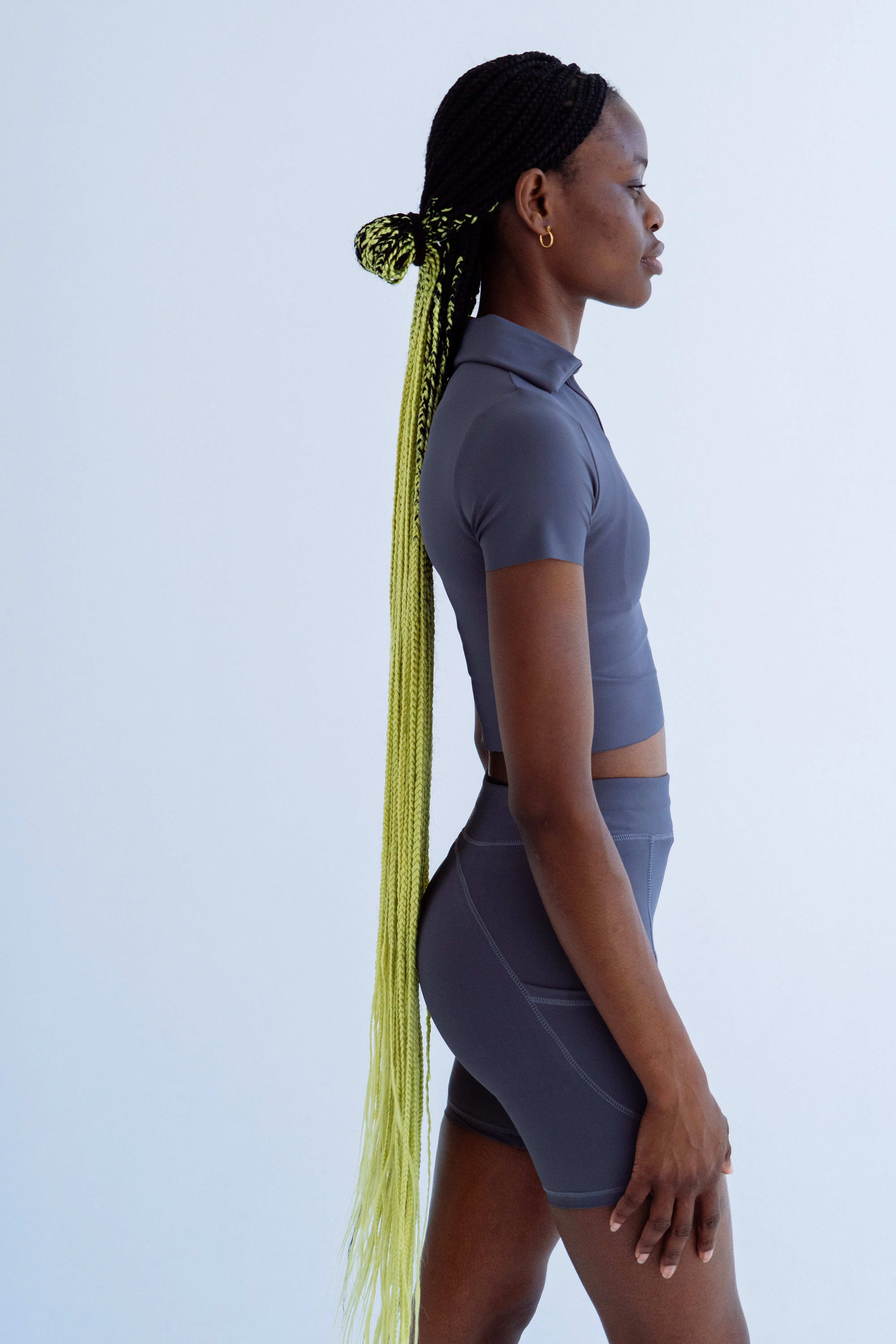 GAME CHANGER Graphite grey Cropped Tee