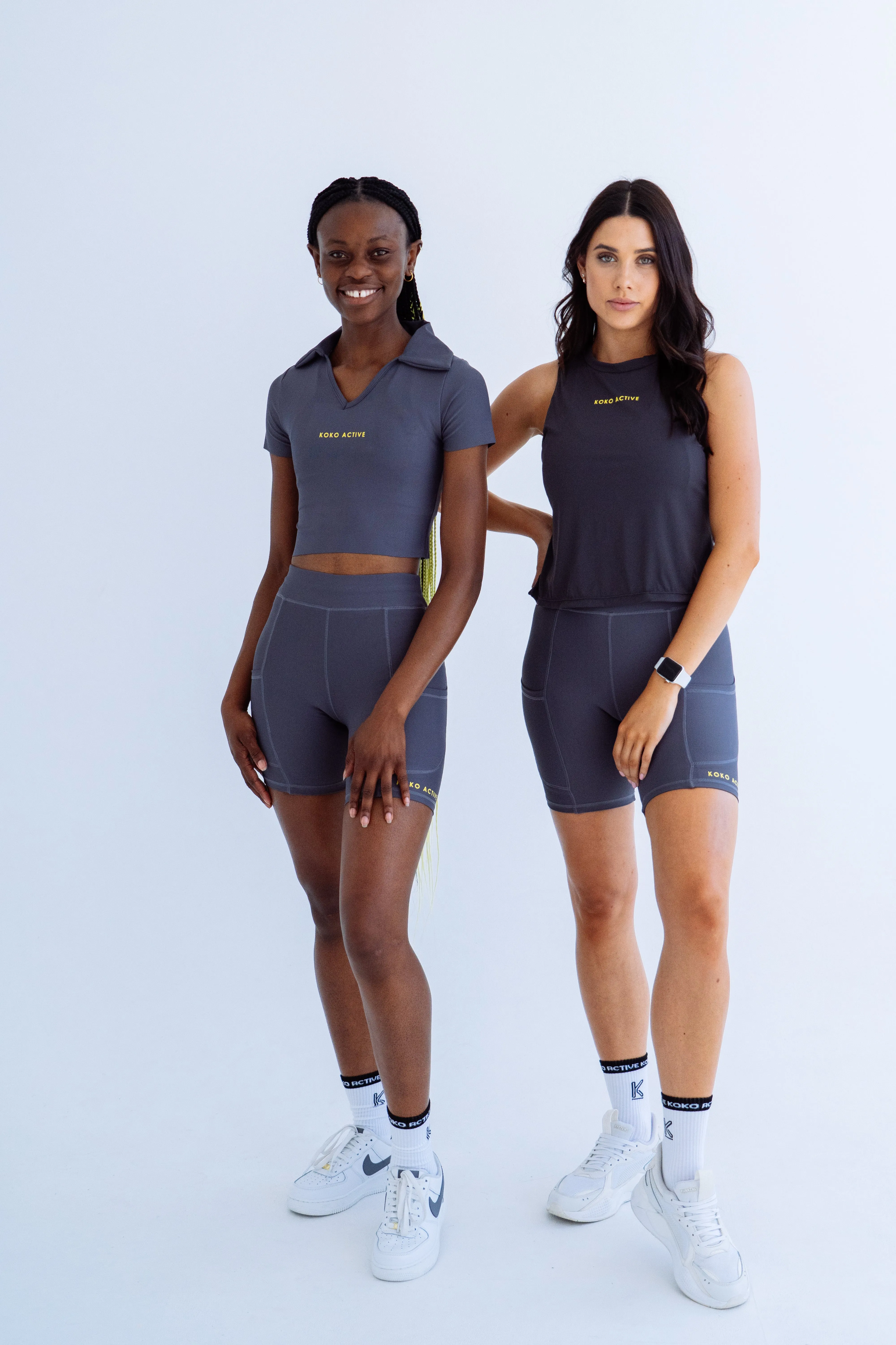 GAME CHANGER Graphite grey Cropped Tee