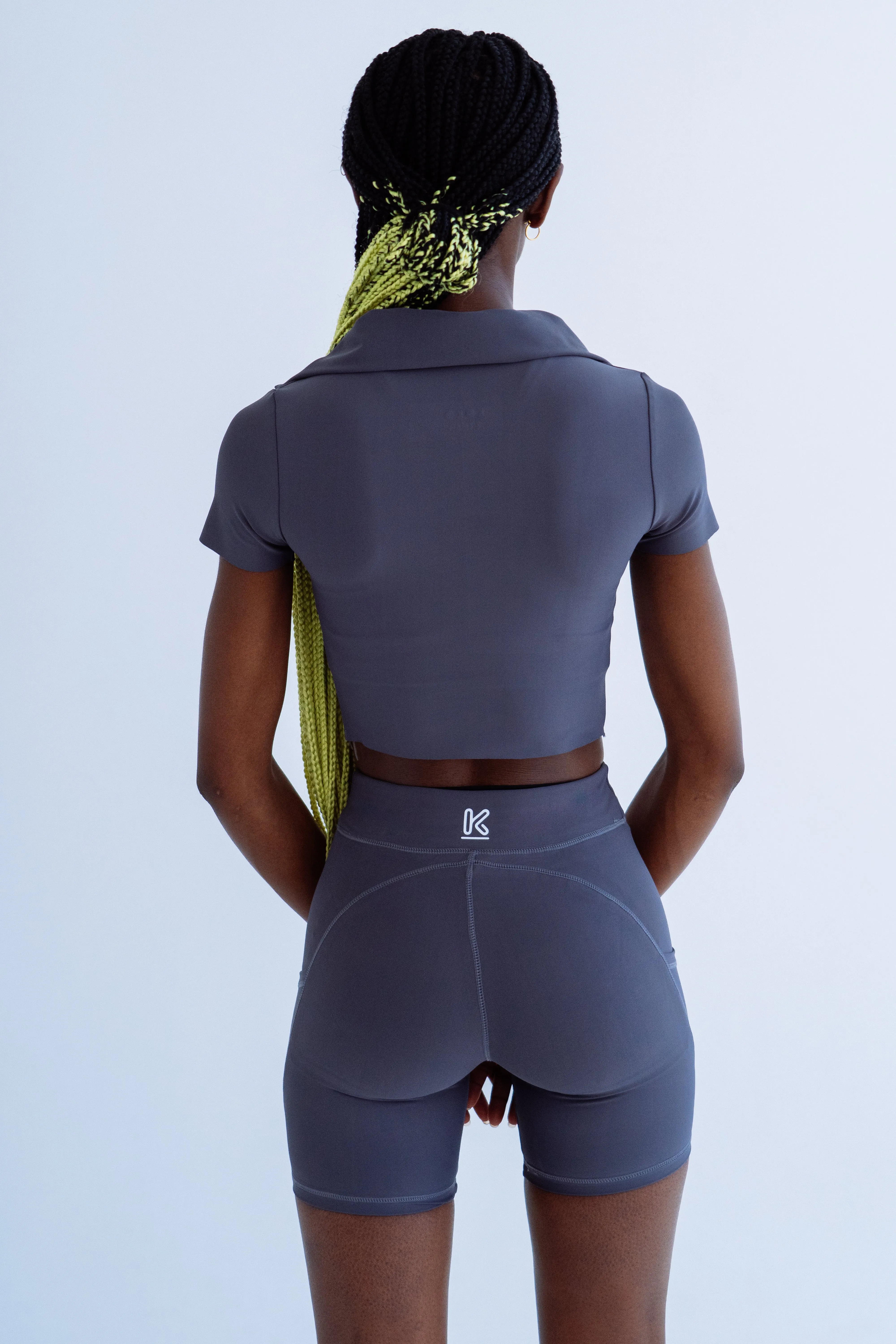 GAME CHANGER Graphite grey Cropped Tee
