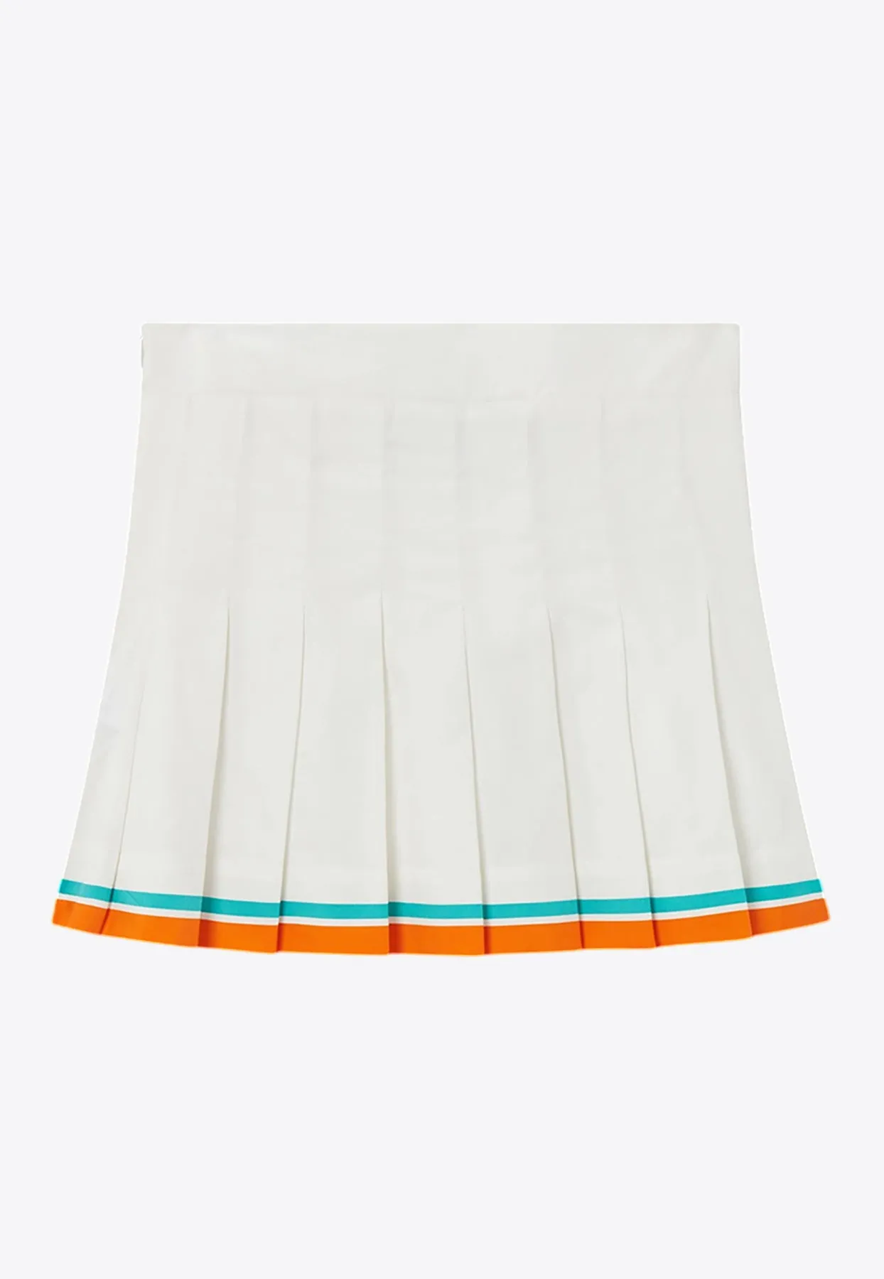 Girls Tennis Stripe Pleated Skirt
