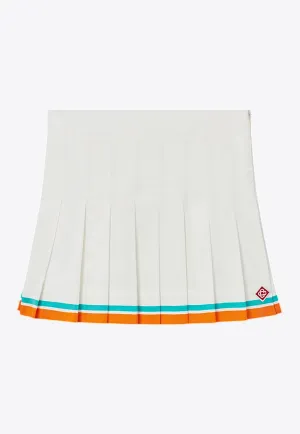 Girls Tennis Stripe Pleated Skirt