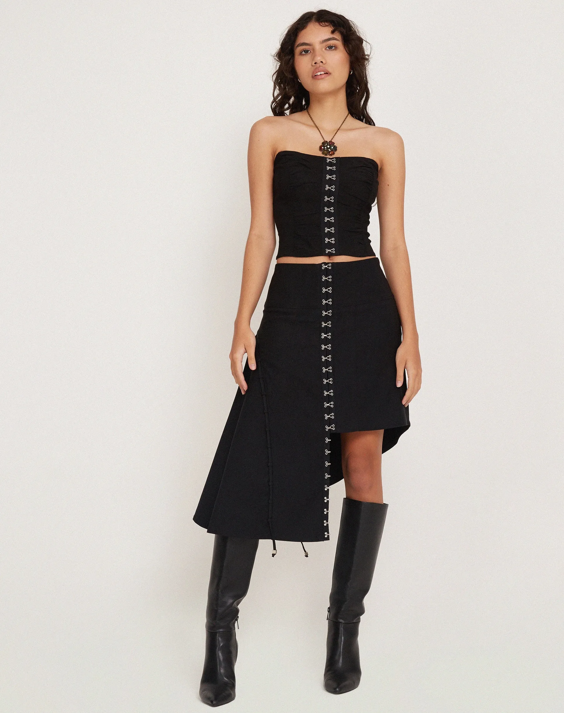 Hateya Corset Top in Black