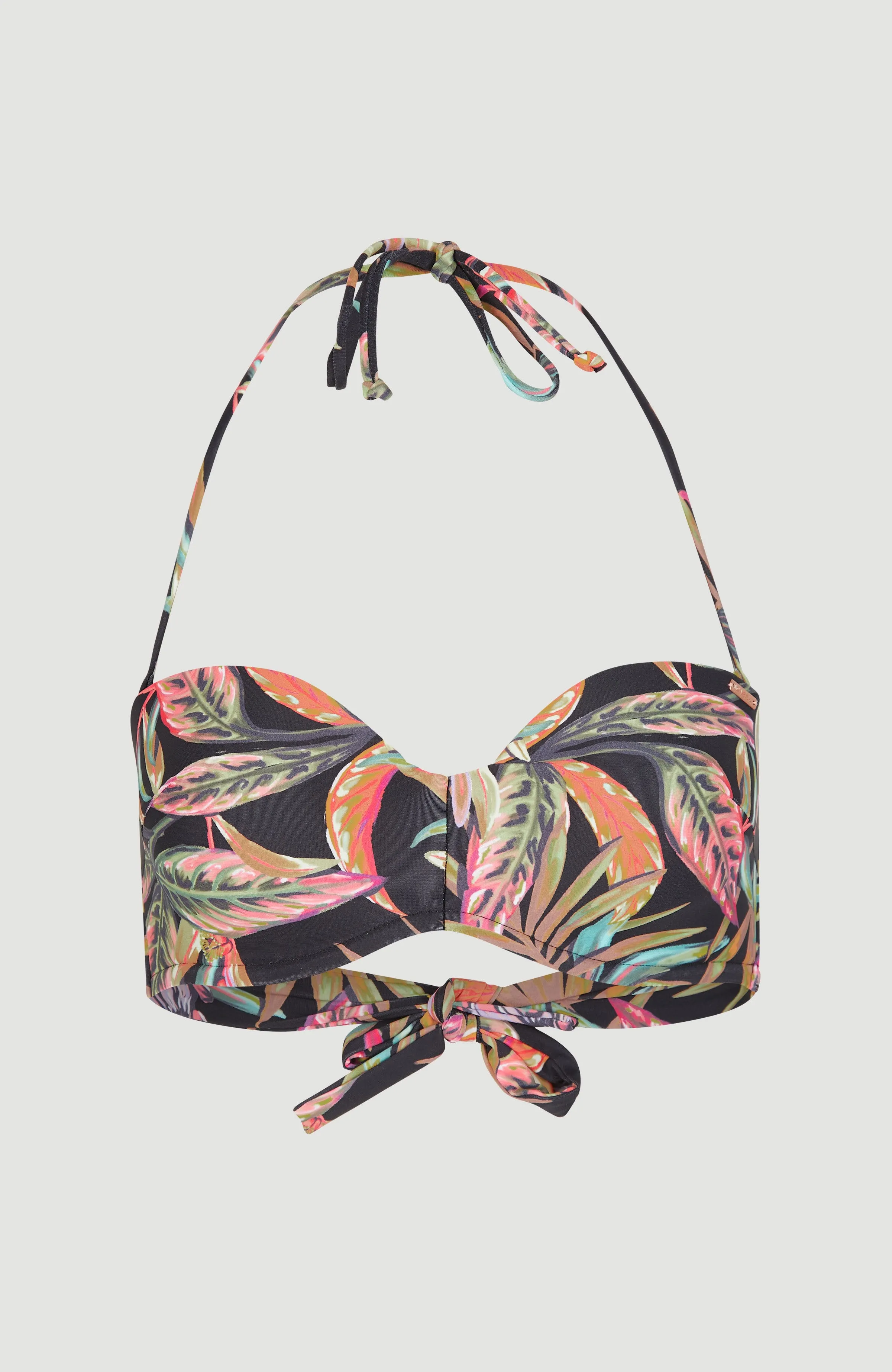 Havaa Bikini Oberteil | Black Tropical Flower