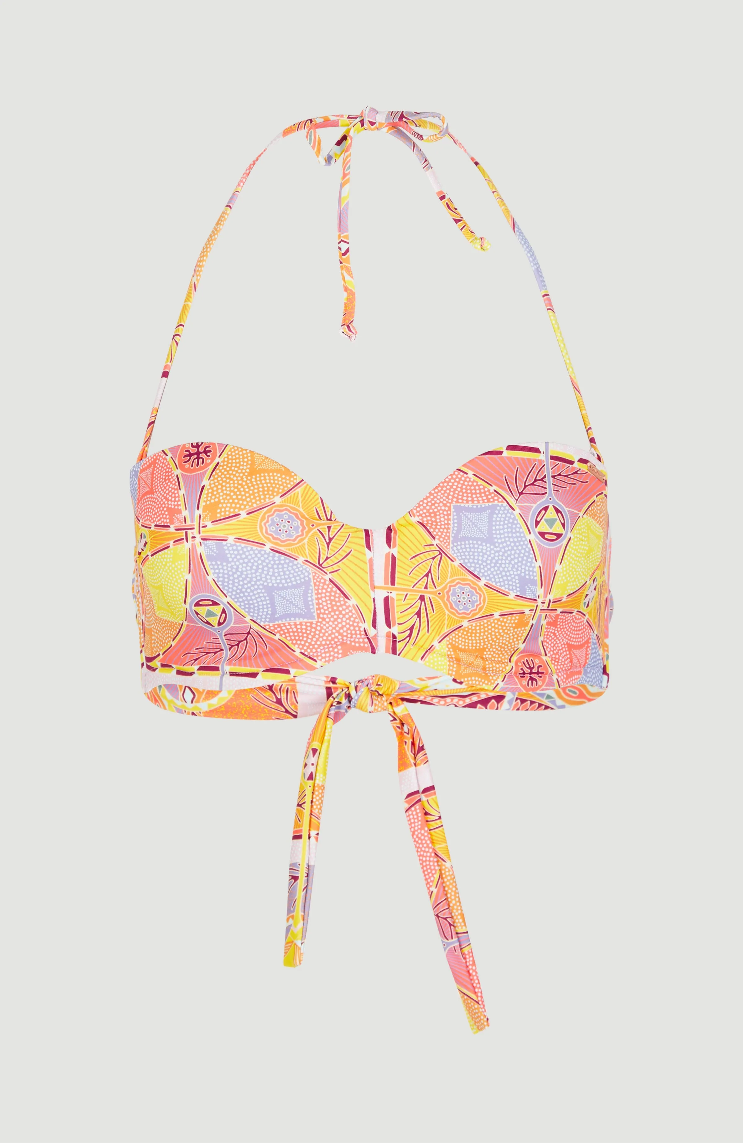 Havaa Bikini Oberteil | Yellow Scarf Print