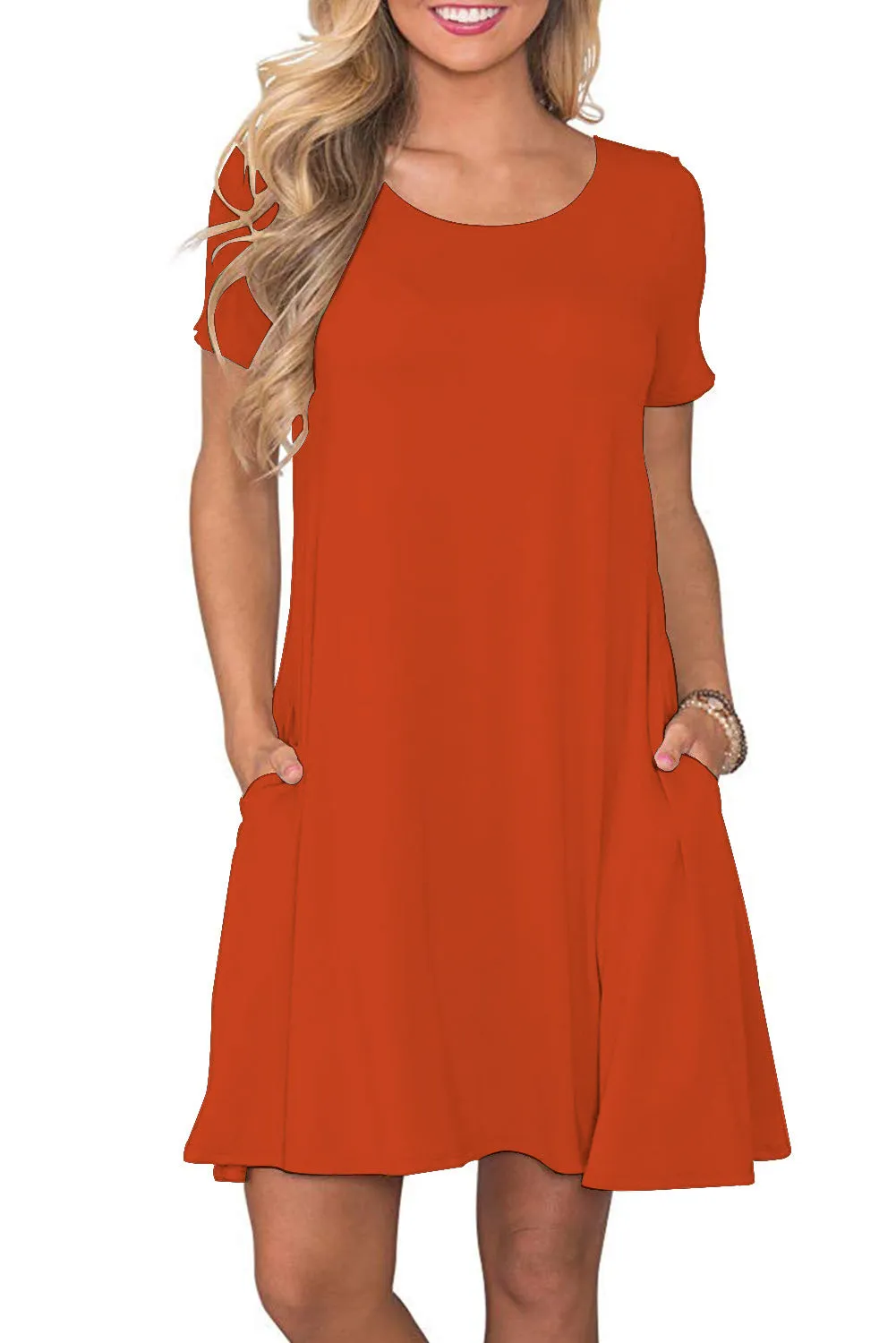 IN STOCK ORANGE DRESS WITH POCKETS LEGGINGS - YOGA - EXCLUSIVE! BATCH 1 (WHOLESALE)