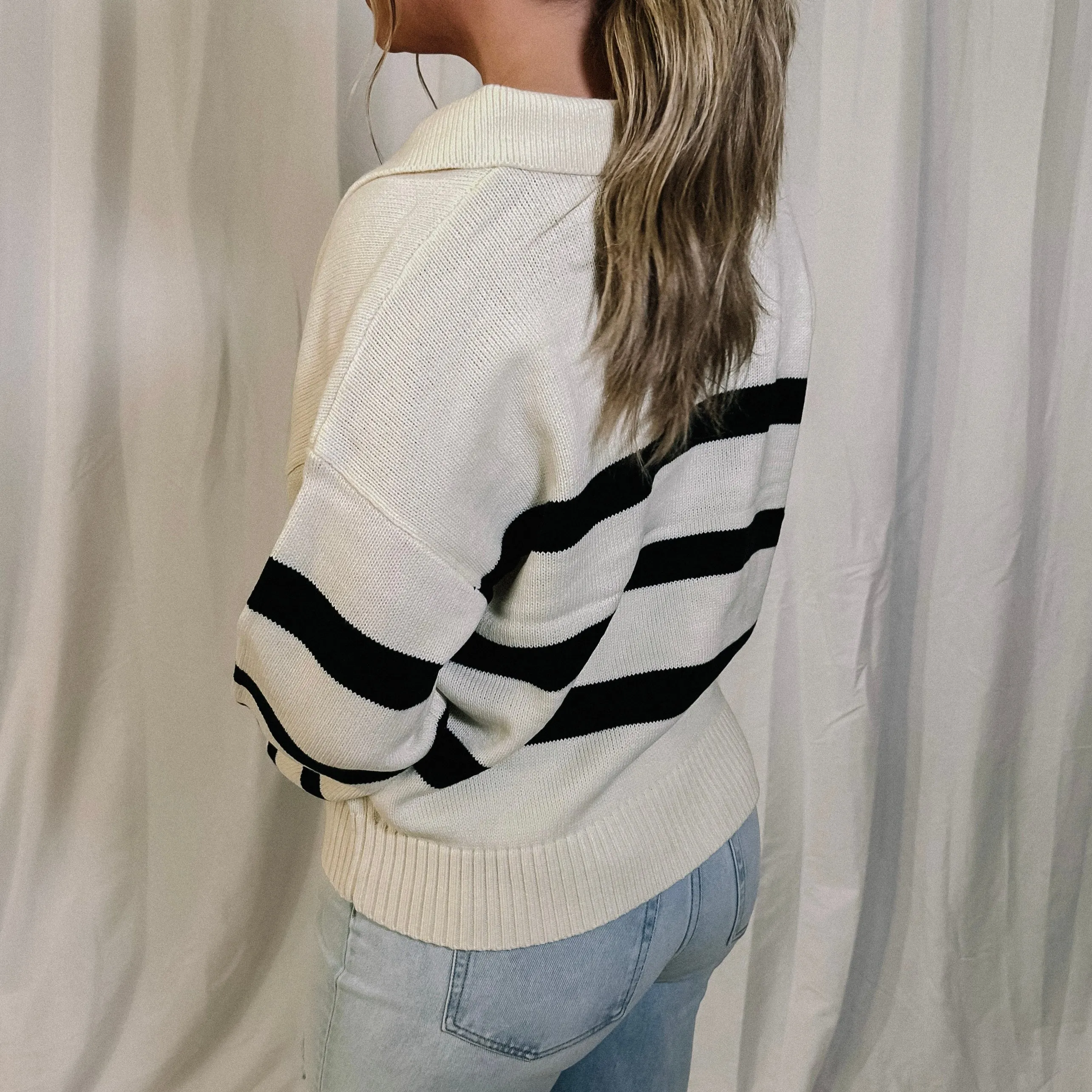 Ivy League Collared Sweater - LAST ONE