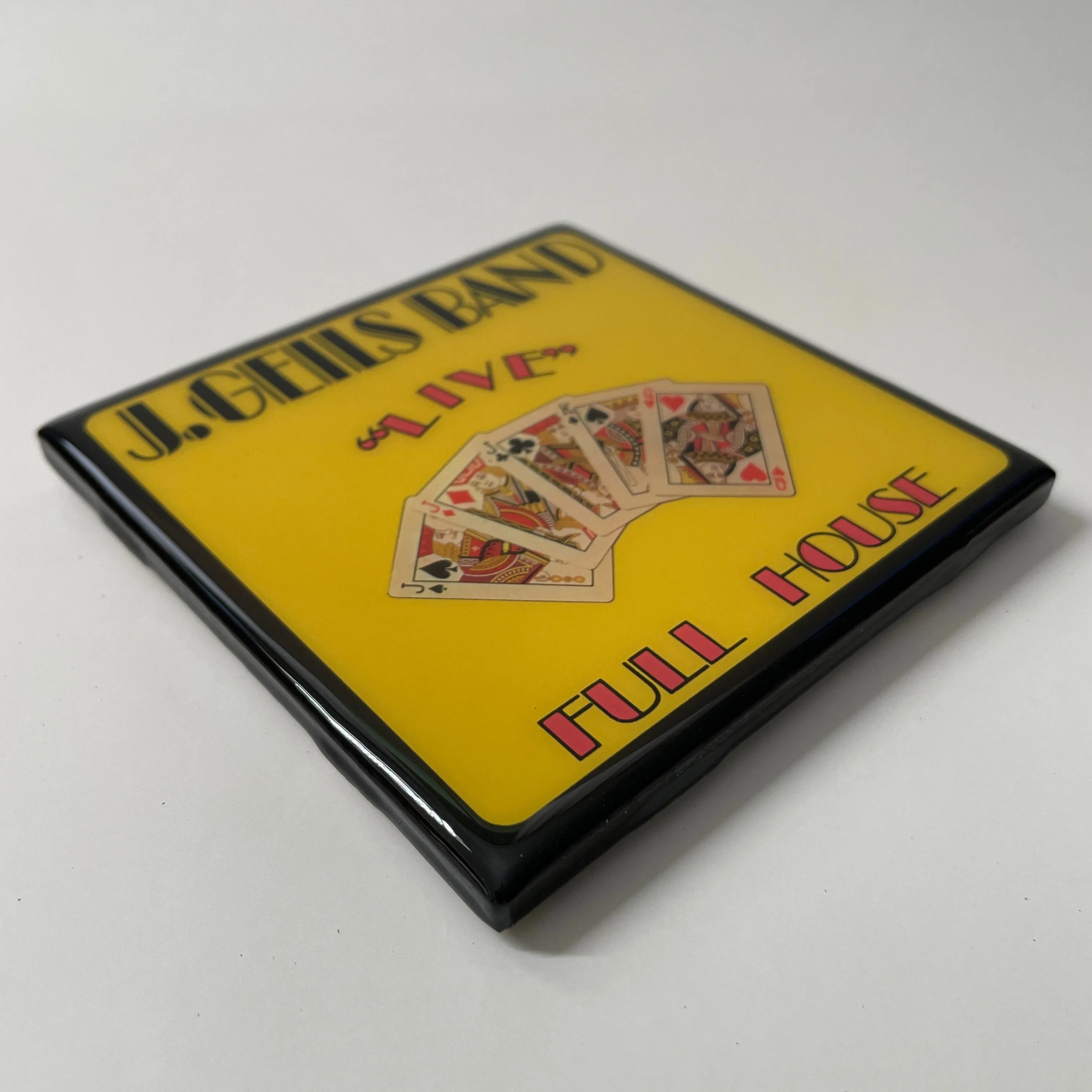 J. GEILS BAND Live Full House Record Cover Ceramic Tile Coaster