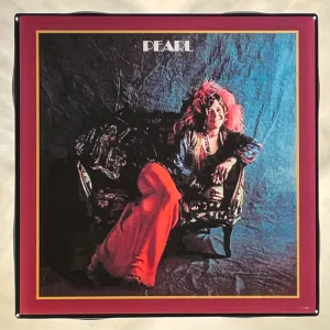 JANIS JOPLIN Pearl Custom Ceramic Tile Coaster