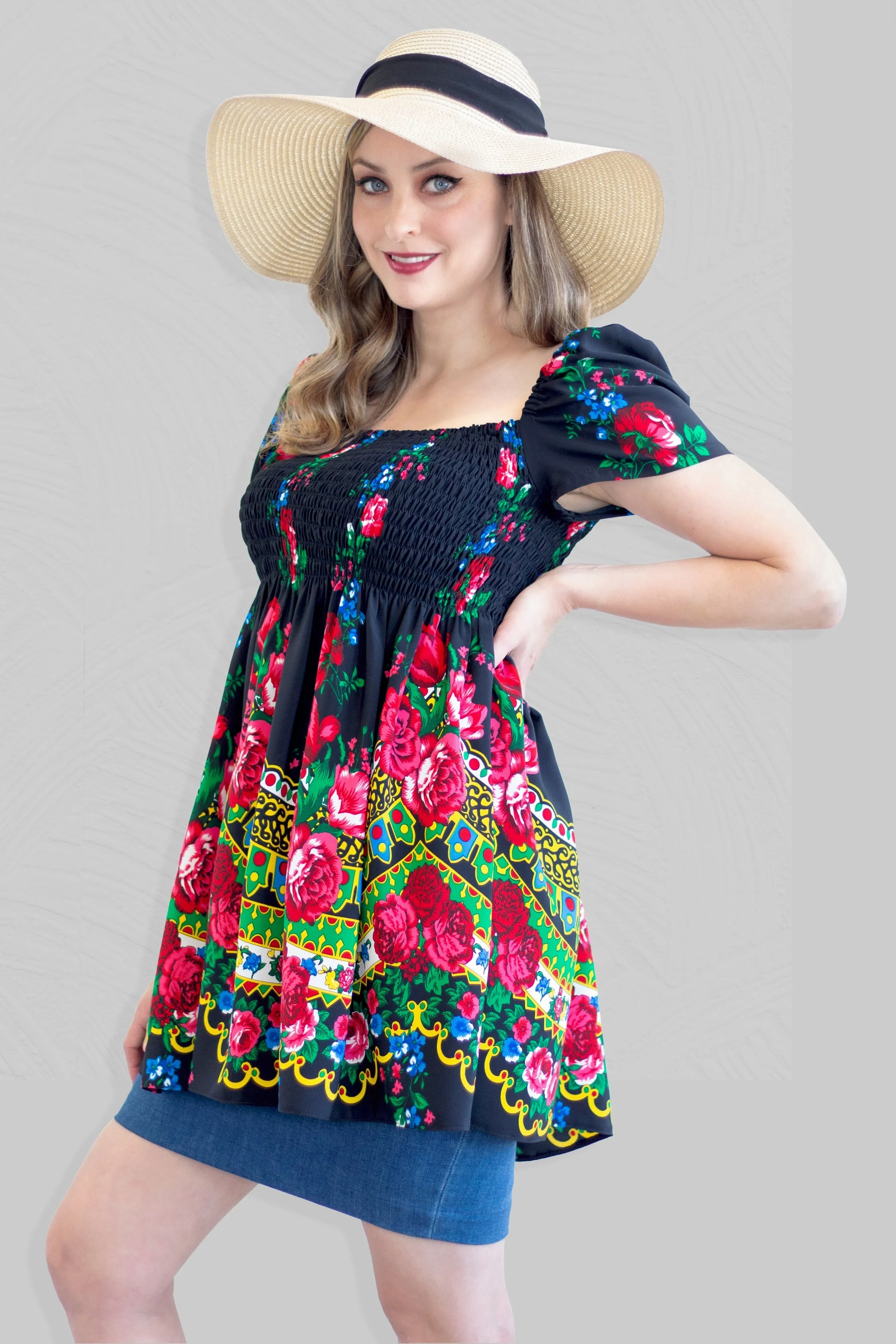 Jessica Black Mini Dress Top