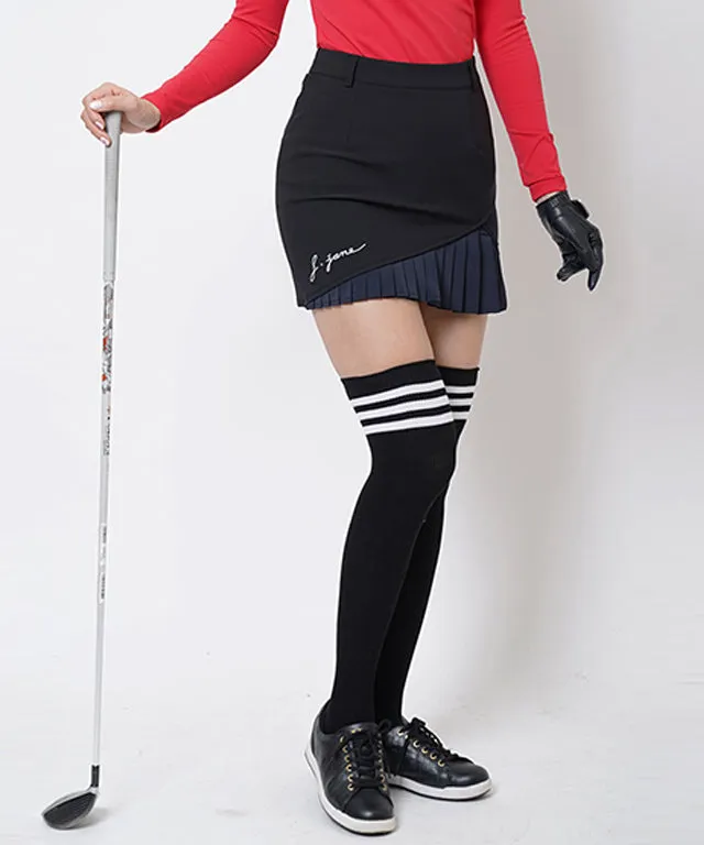 J.Jane Hidden Pleats Skirt (Navy)