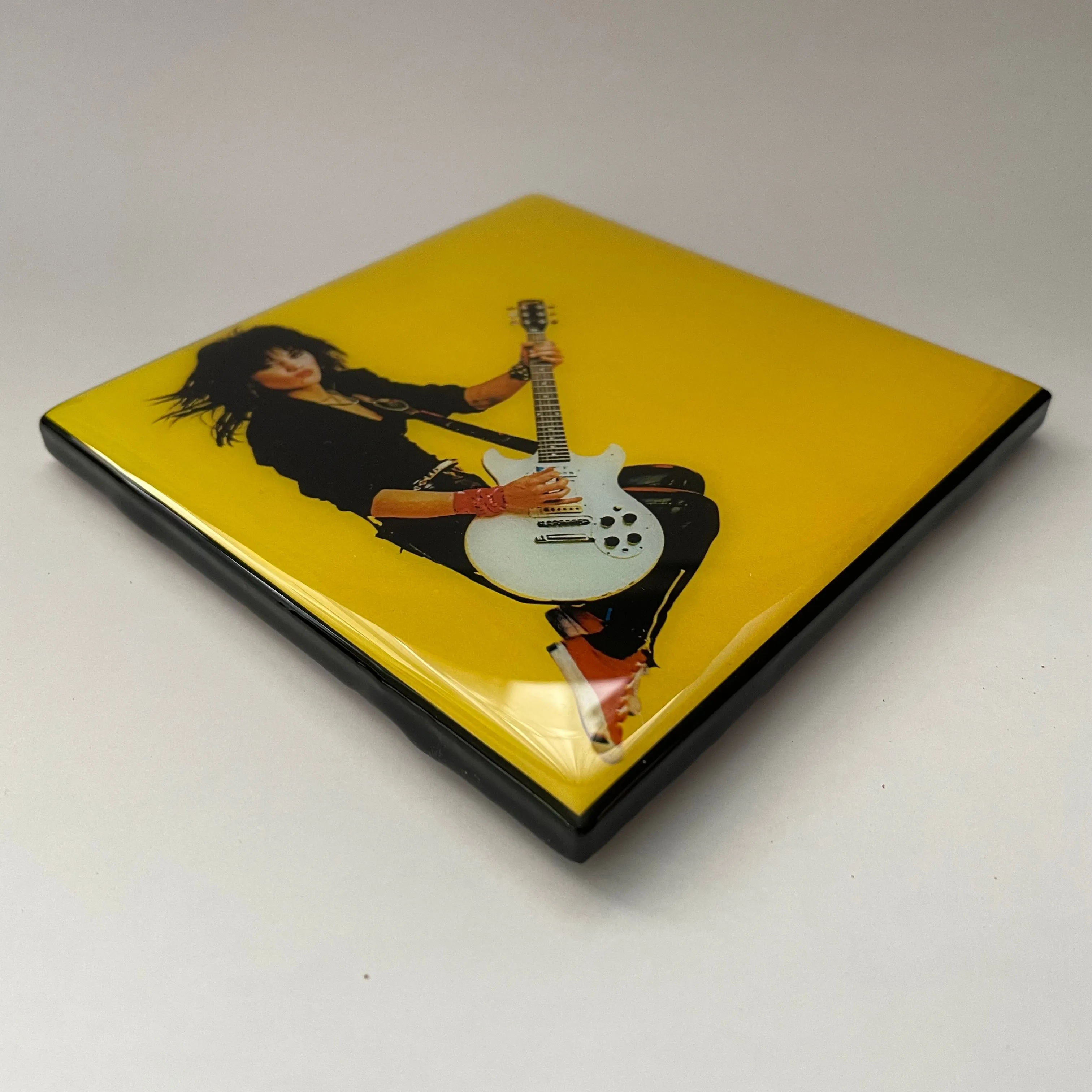 JOAN JETT Album Coaster Custom Ceramic Tile