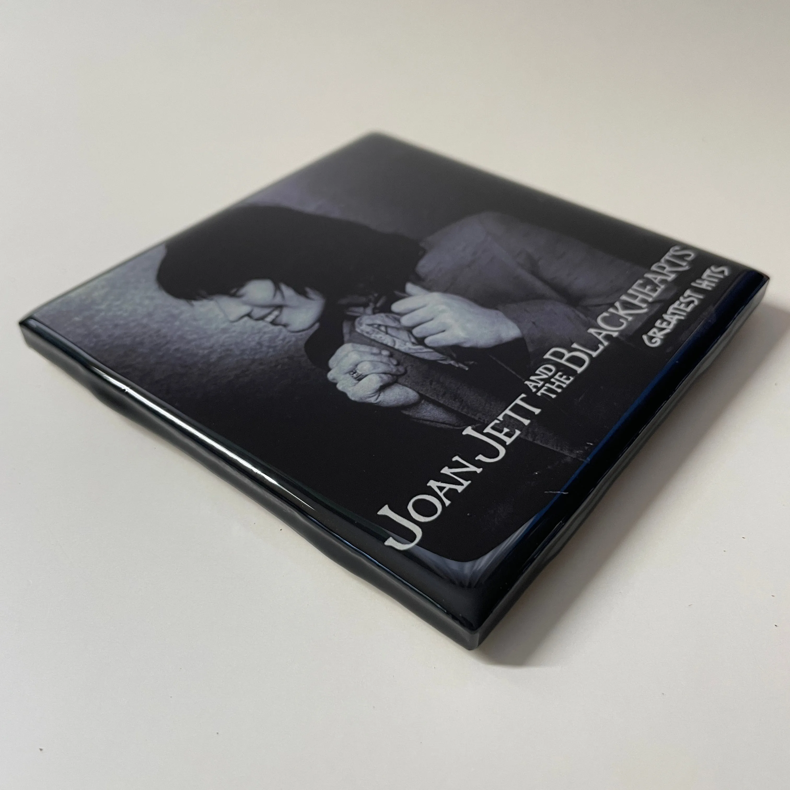 JOAN JETT AND THE BLACKHEARTS Greatest Hits Ceramic Tile Coaster