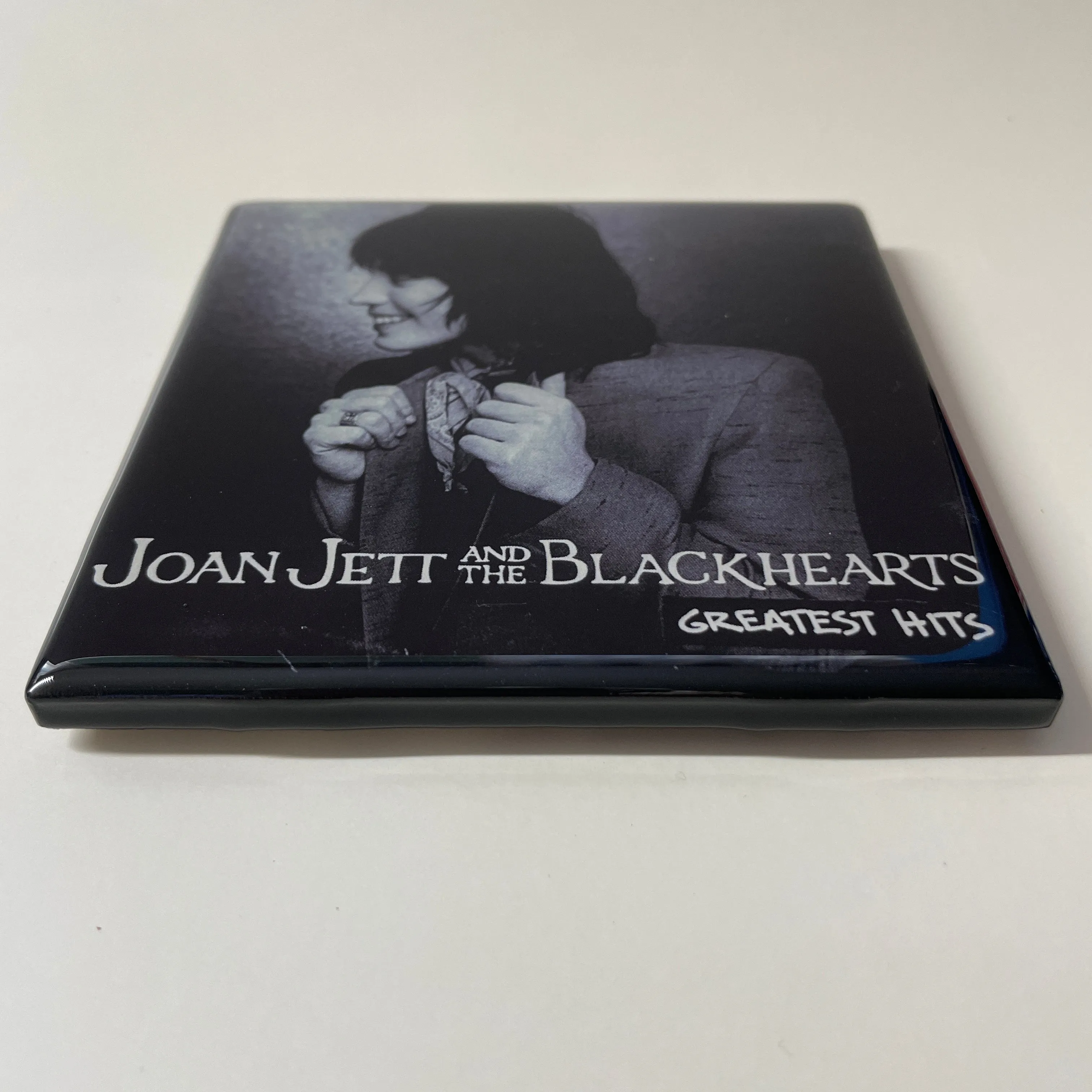 JOAN JETT AND THE BLACKHEARTS Greatest Hits Ceramic Tile Coaster