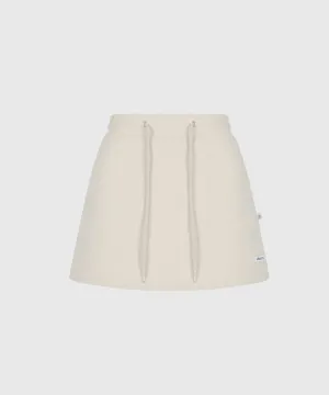 KANDINI Sweat Mini Skirt - Light Beige
