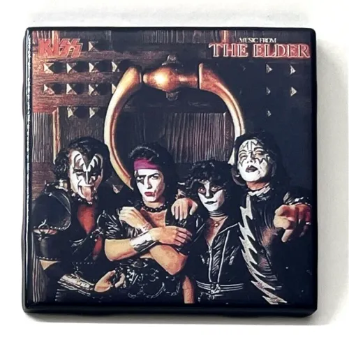 KISS Music From The Elder with Band Coaster Custom Ceramic Tile