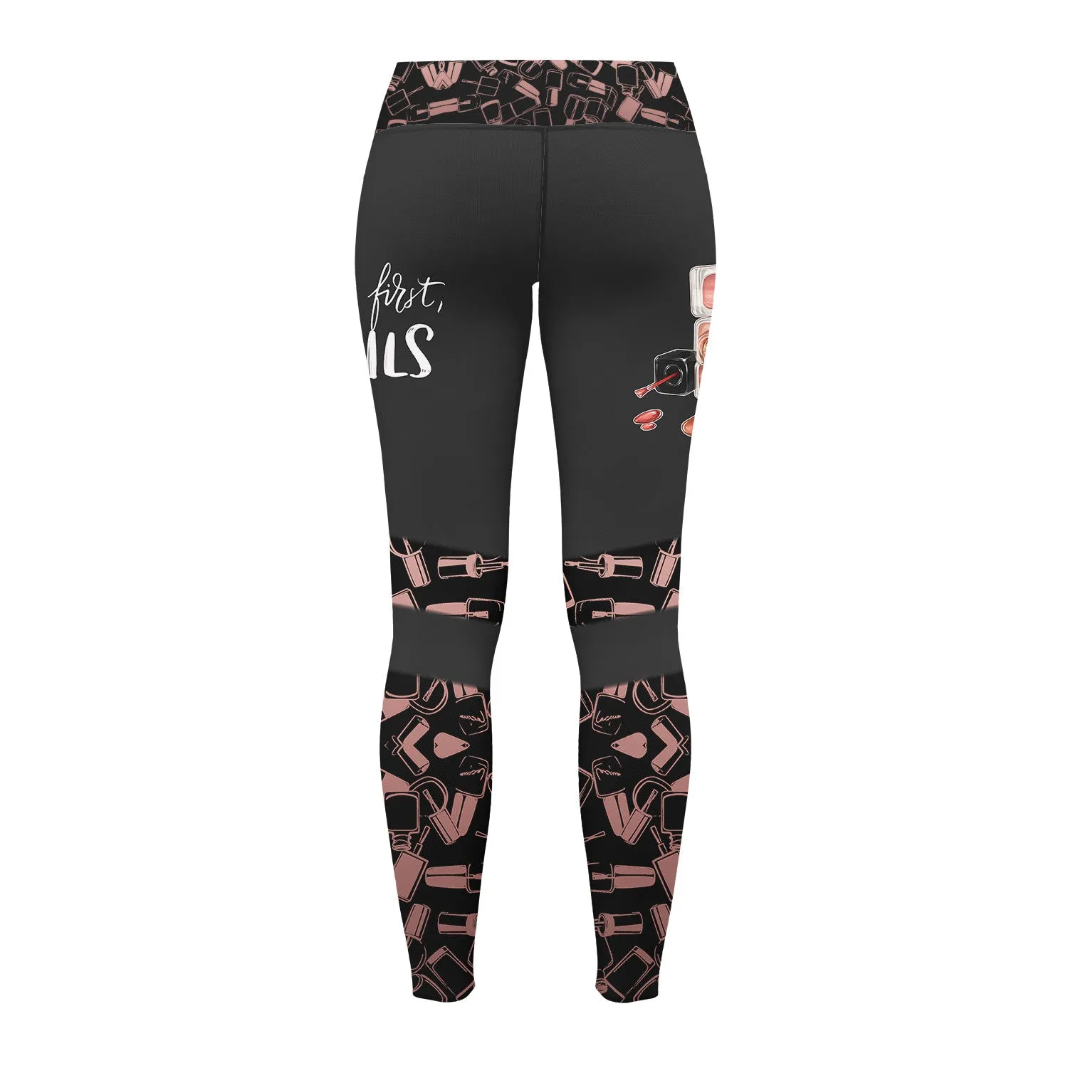 Latest Nail Artist Legging Custom Nail Salon Uniform Manicurist Gift