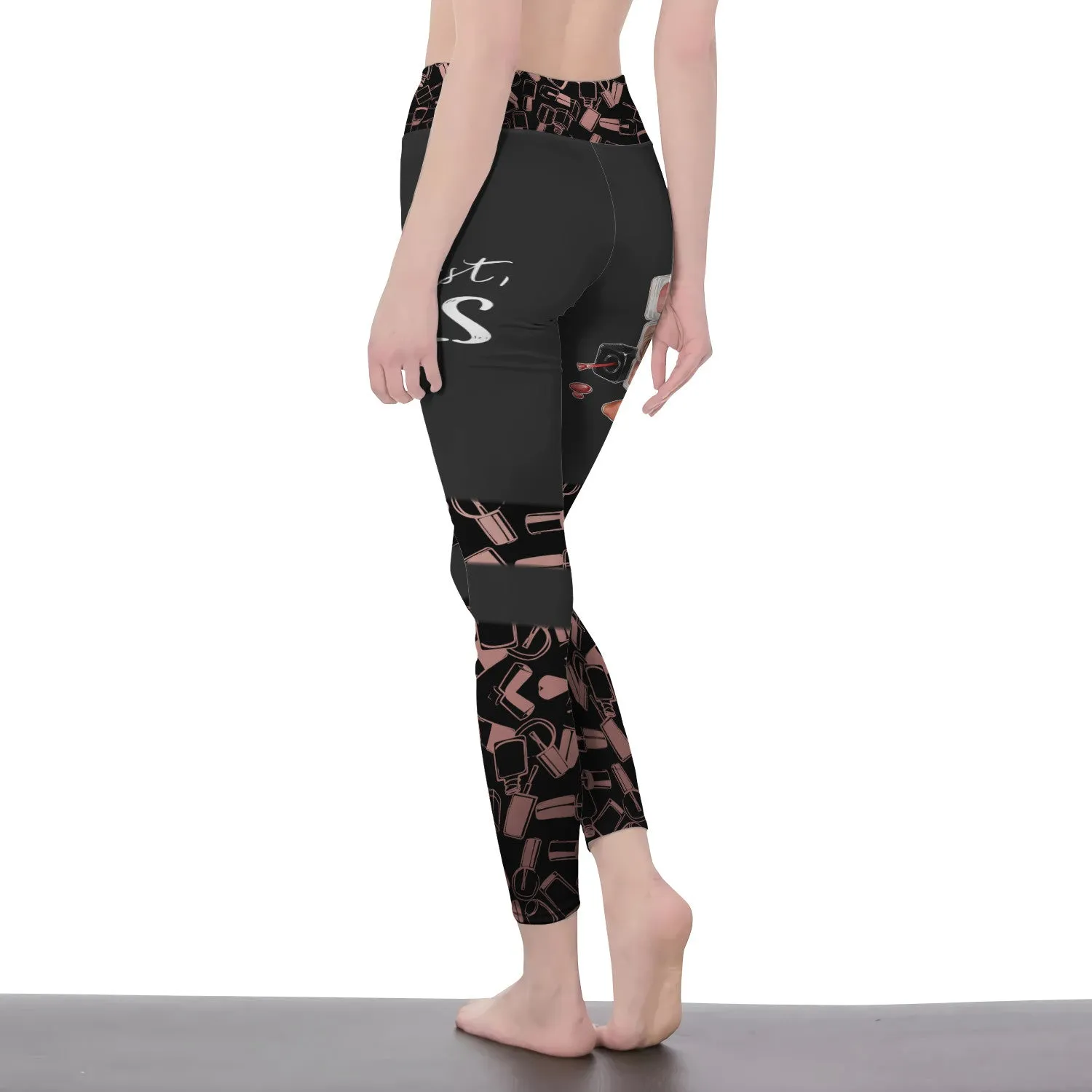Latest Nail Artist Legging Custom Nail Salon Uniform Manicurist Gift