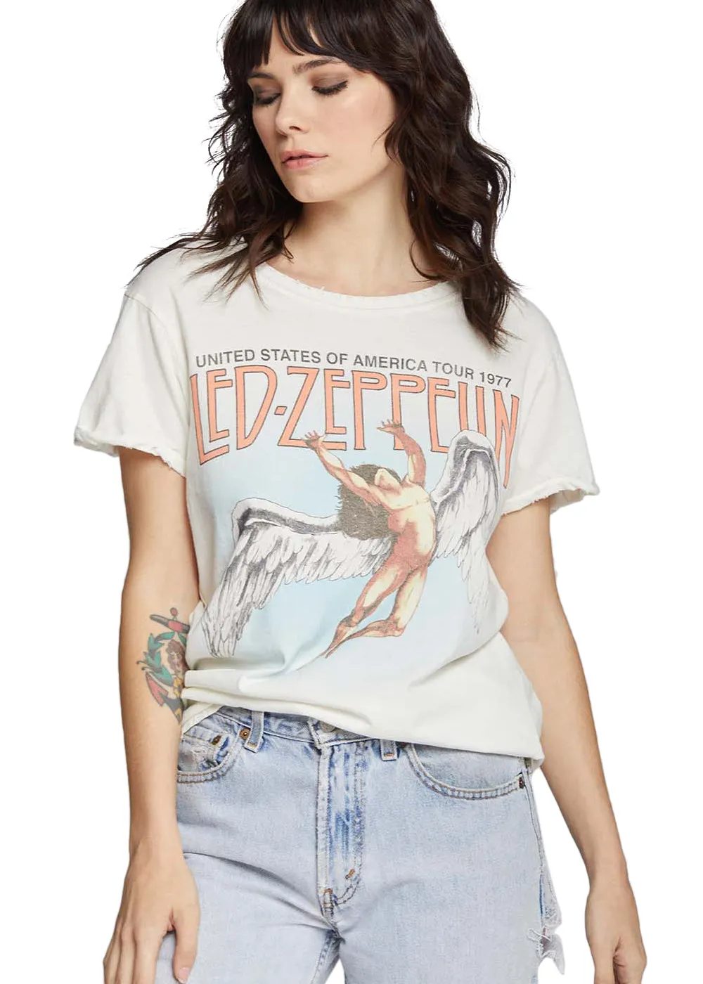 Led Zeppelin 1977 USA Tour Band Tee by Recycled Karma