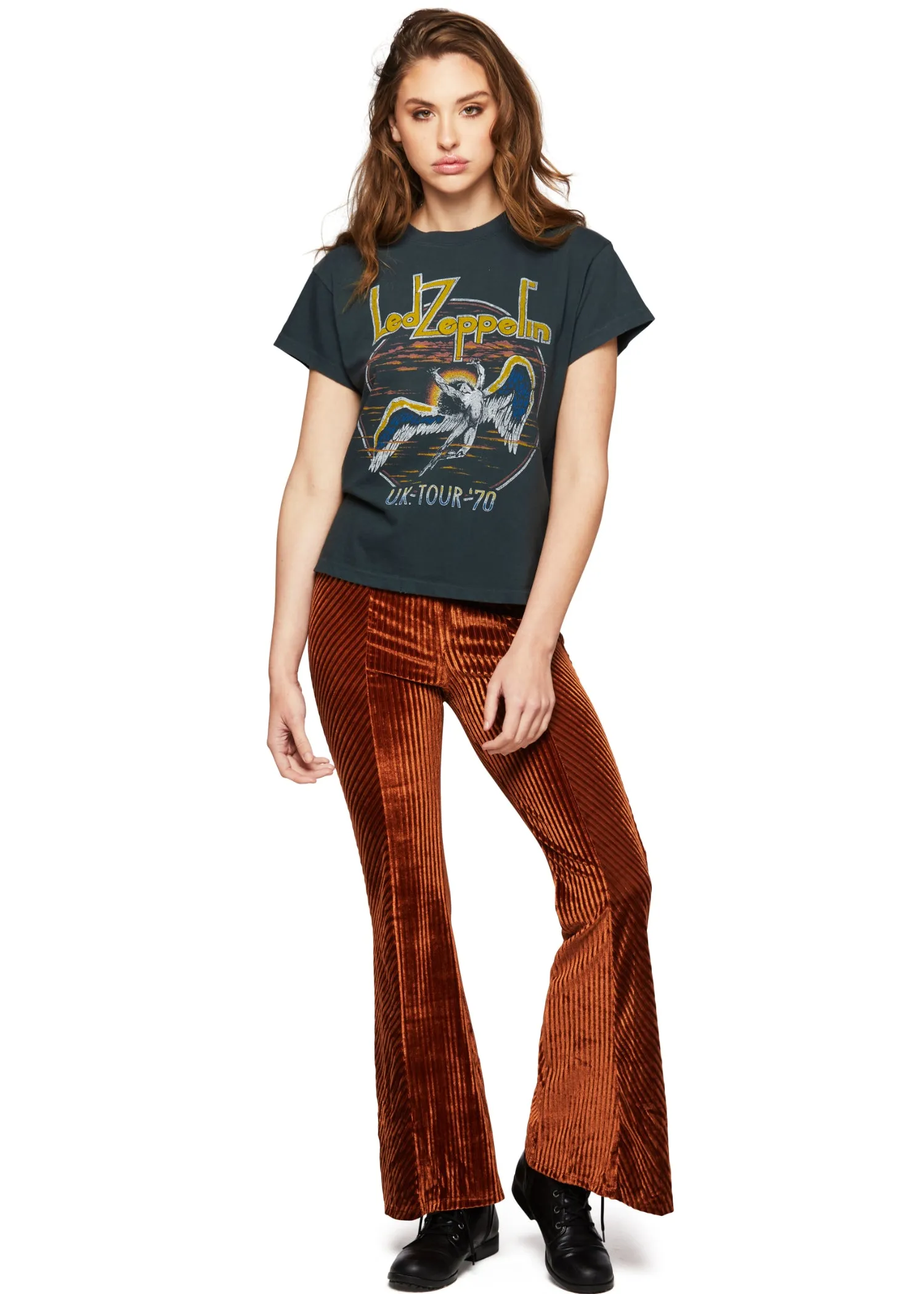 Led Zeppelin UK 1970 Tour Band Shirt by Daydreamer LA