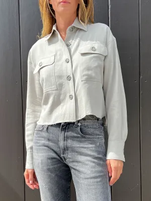 Lenny Shirt in Paperweight Twill - Dove