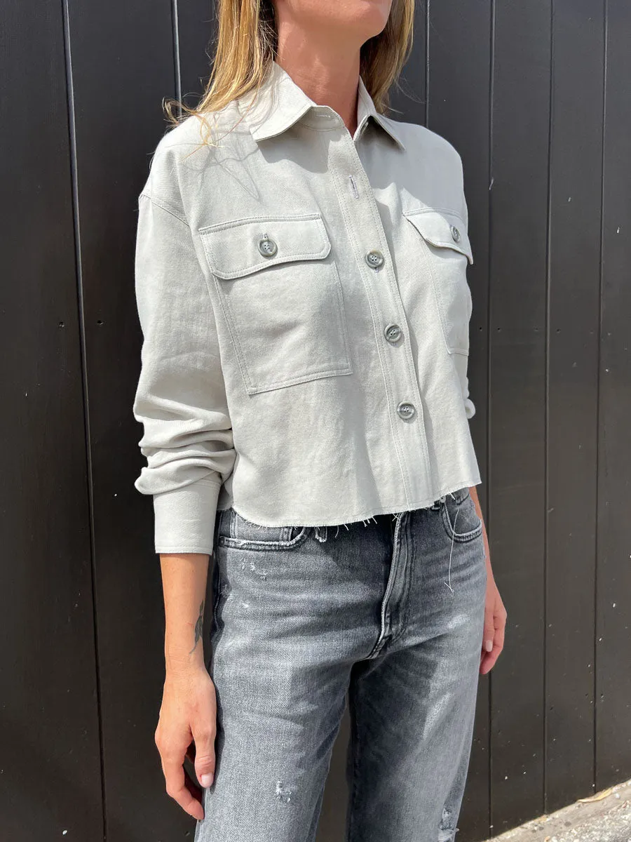 Lenny Shirt in Paperweight Twill - Dove