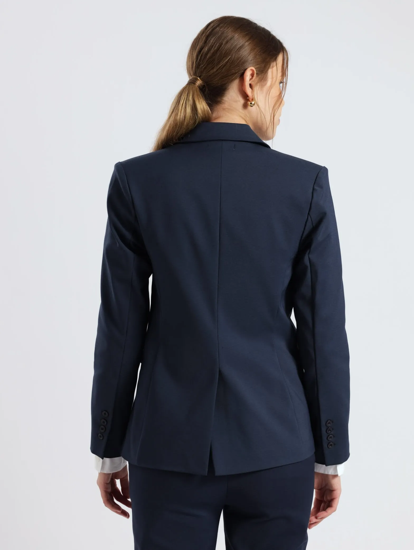 Lined Blazer - Navy