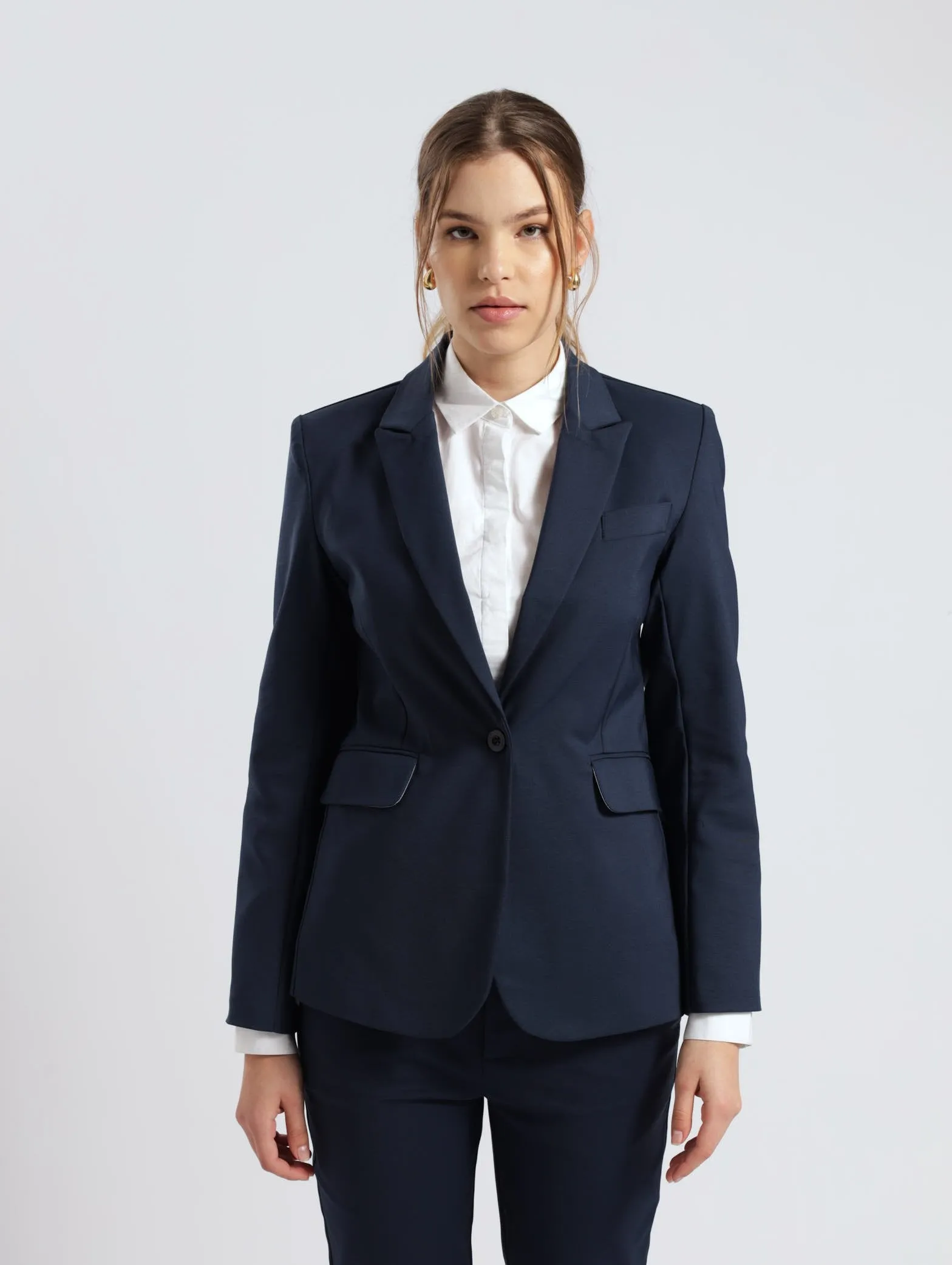 Lined Blazer - Navy