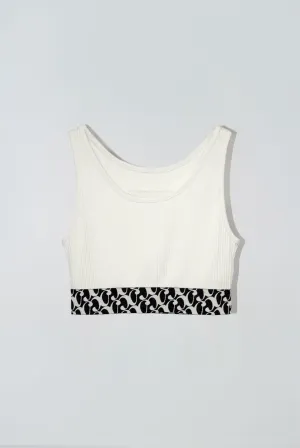 Loaf Crop Tank in Creamy White