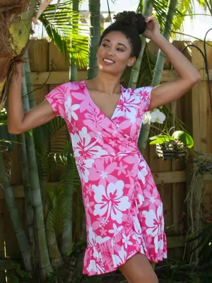 Lola Faux Wrap Dress Laka