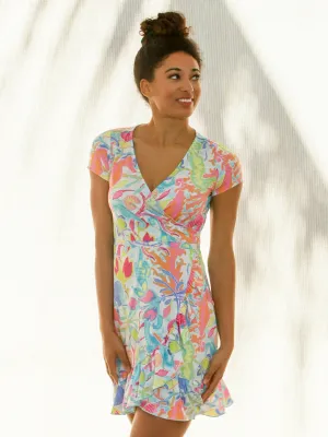 Lola Faux Wrap Dress Moana