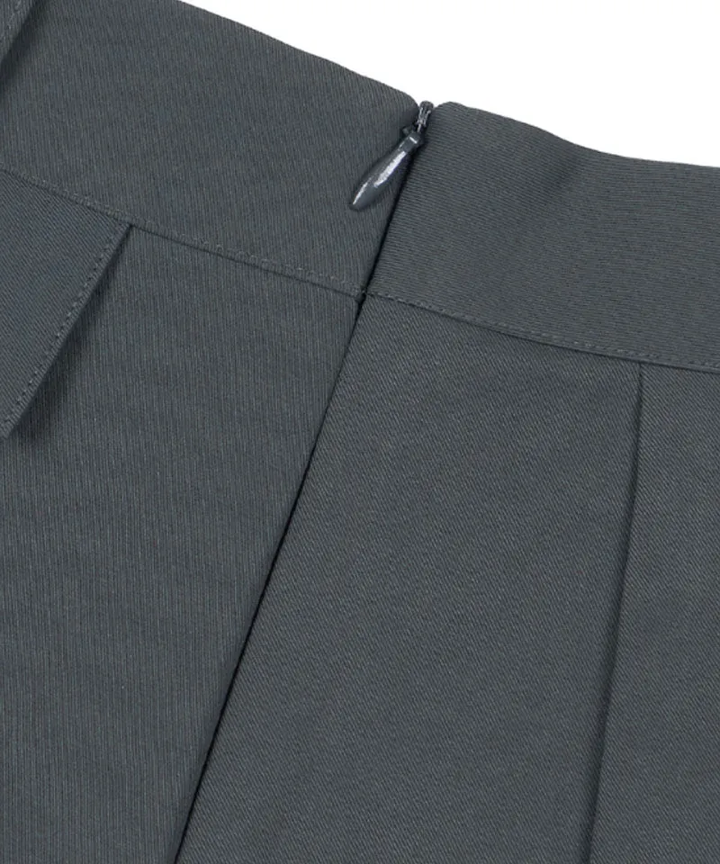 MACKY Golf: Gentle Pleats Skirt - Charcoal