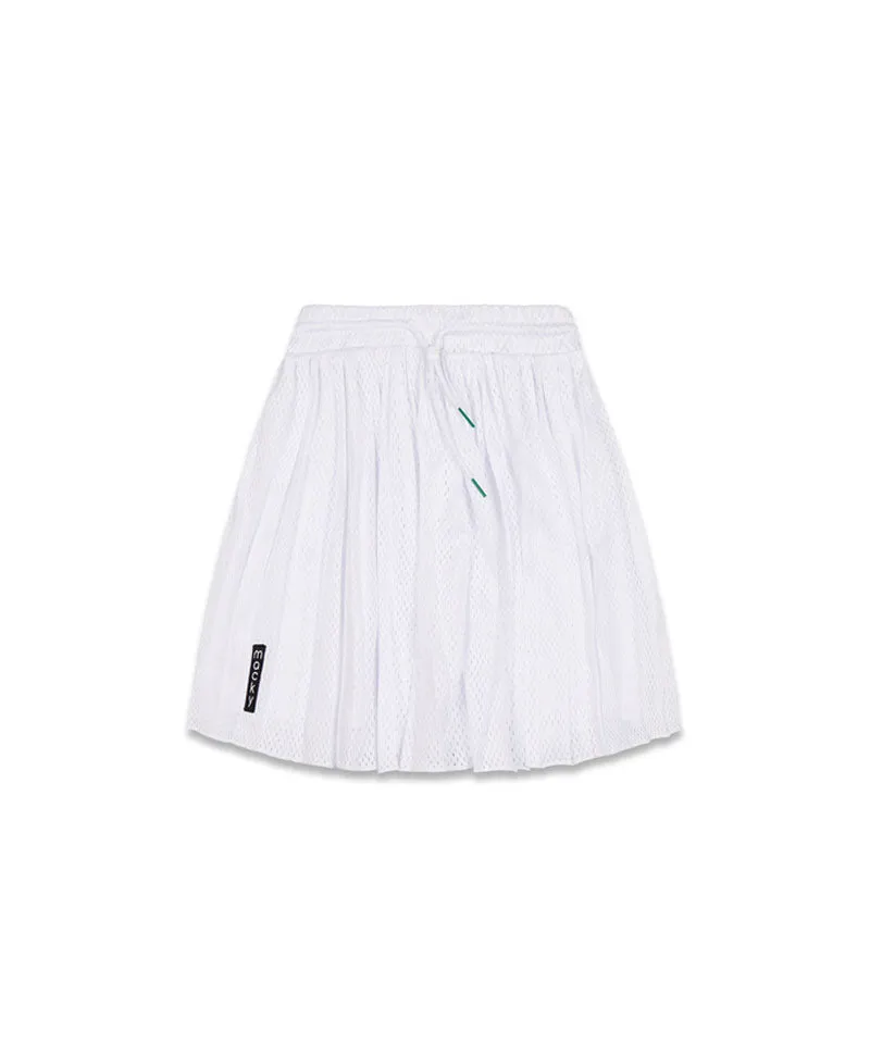 MACKY Golf: Hidden Pleats Skirt - White