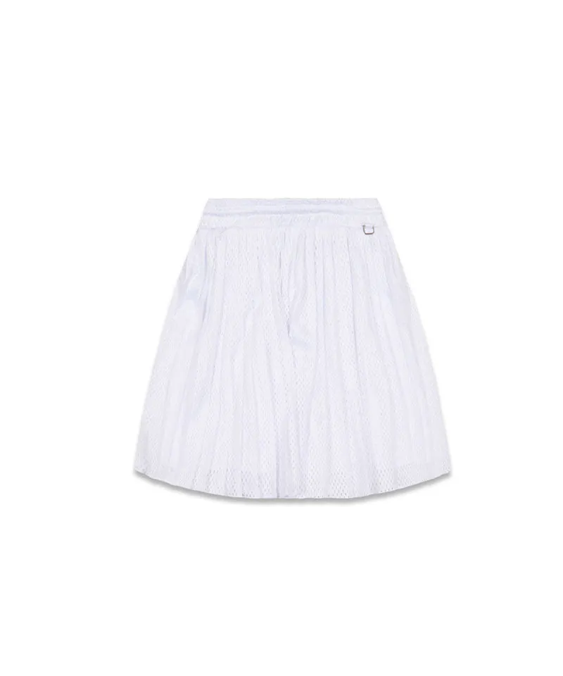 MACKY Golf: Hidden Pleats Skirt - White