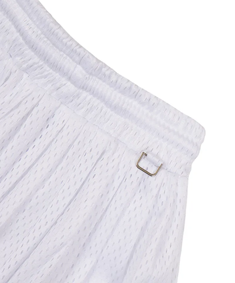 MACKY Golf: Hidden Pleats Skirt - White