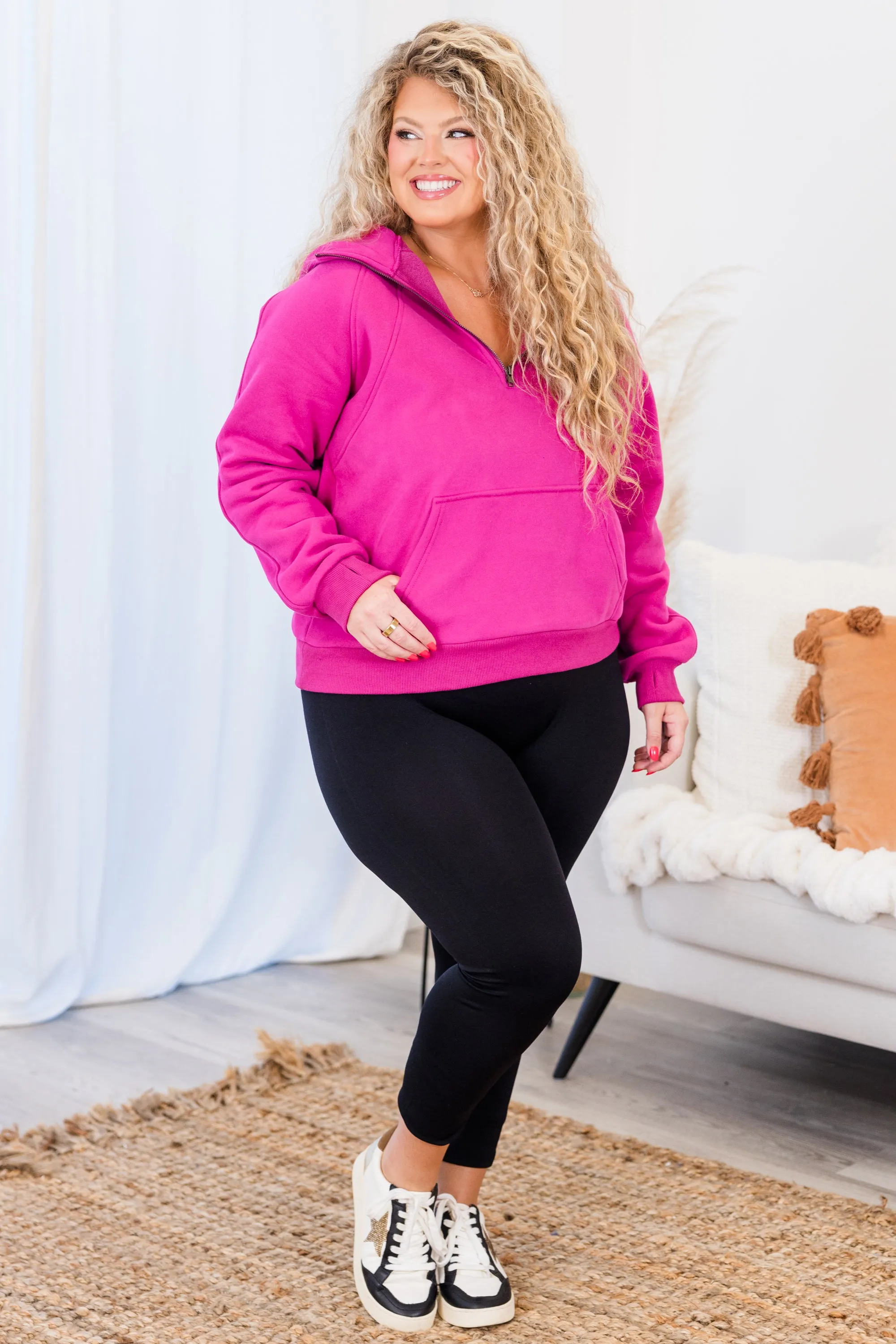 Magnolia Mist Pullover, Purple