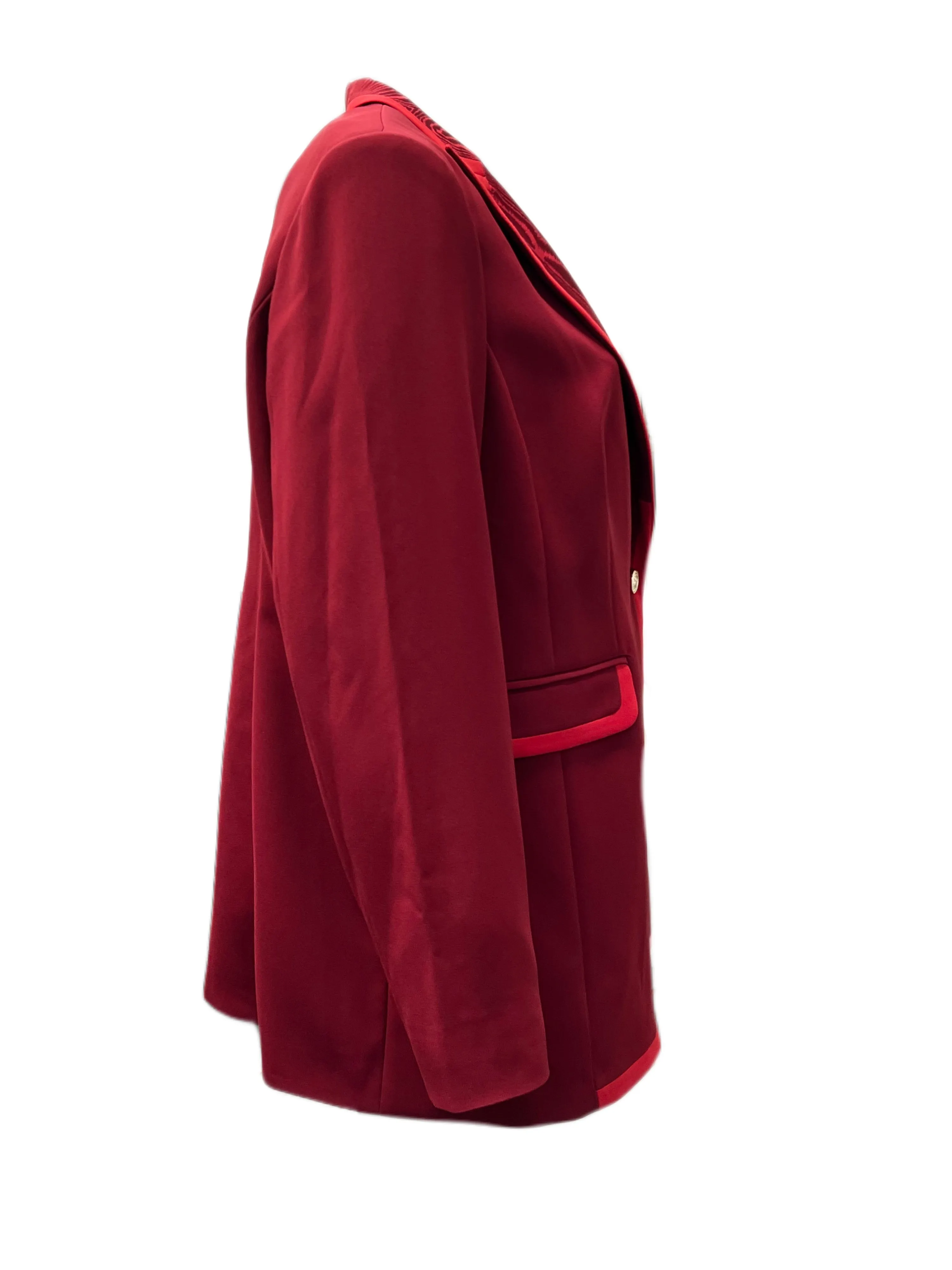 Marina Rinaldi Women's Red Caprerra Blazer NWT