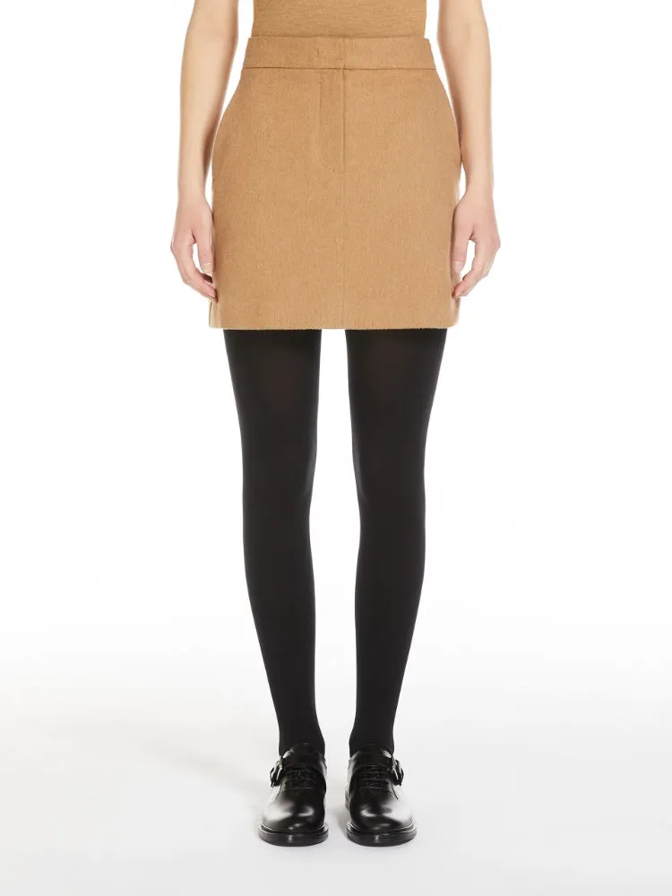 MAX MARA Camel Drap Mini Skirt