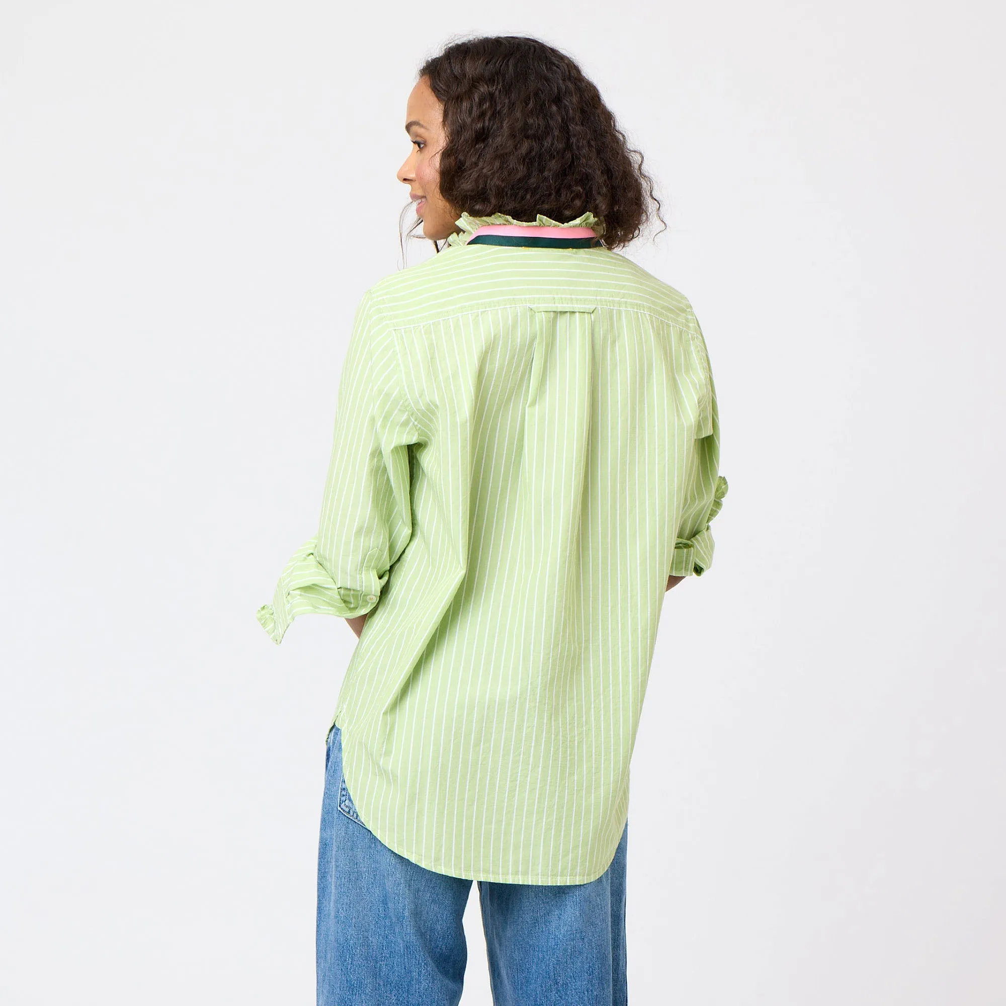Mia Stripe Ruffle Shirt