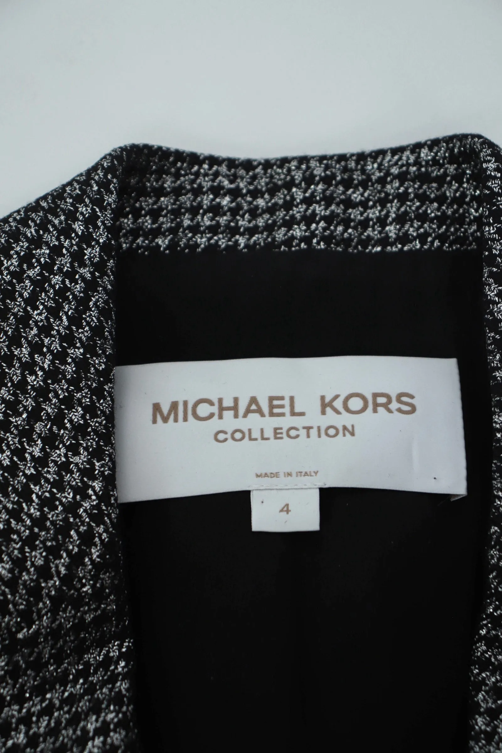 Michael Kors Metallic Houndstooth Blazer*