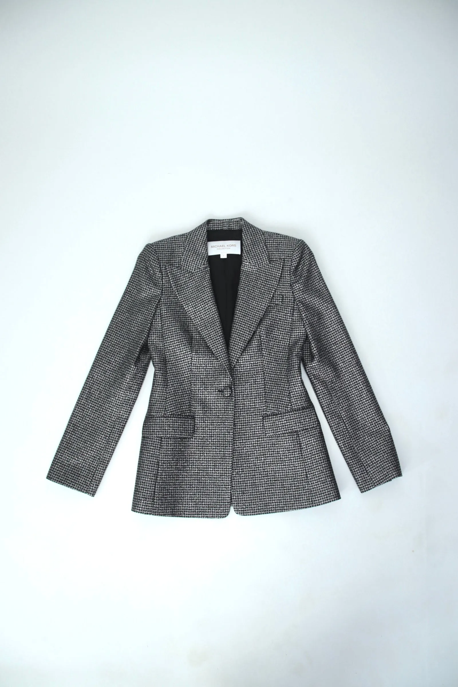 Michael Kors Metallic Houndstooth Blazer*