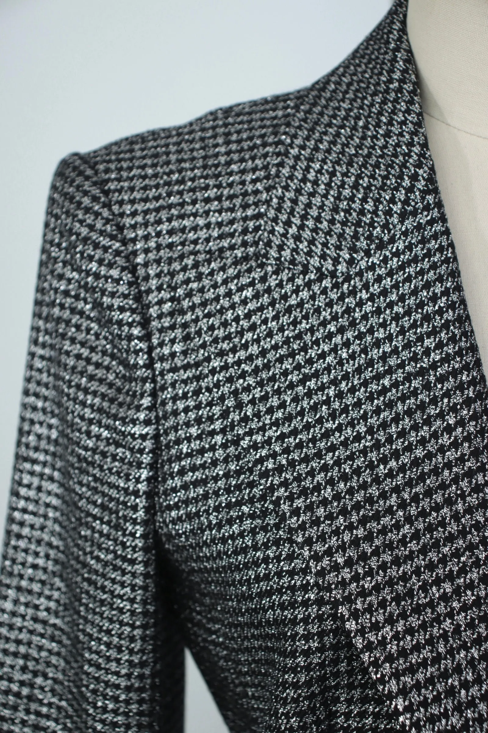 Michael Kors Metallic Houndstooth Blazer*