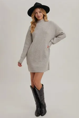Mock Neck Sweater Mini Dress // FINAL SALE