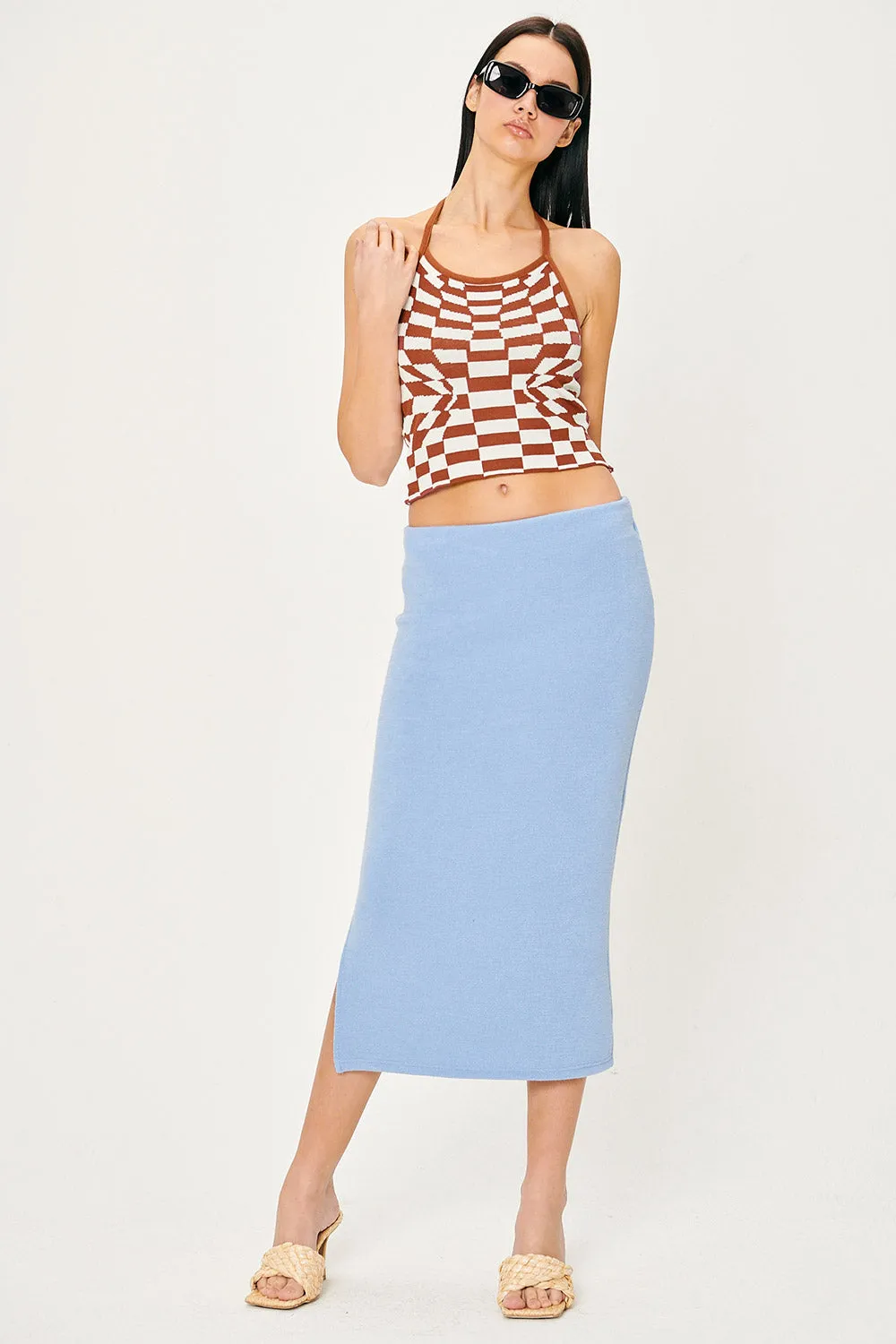 Monet Knitted Midi Skirt