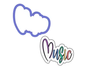 Music Script Outline Cookie Cutter