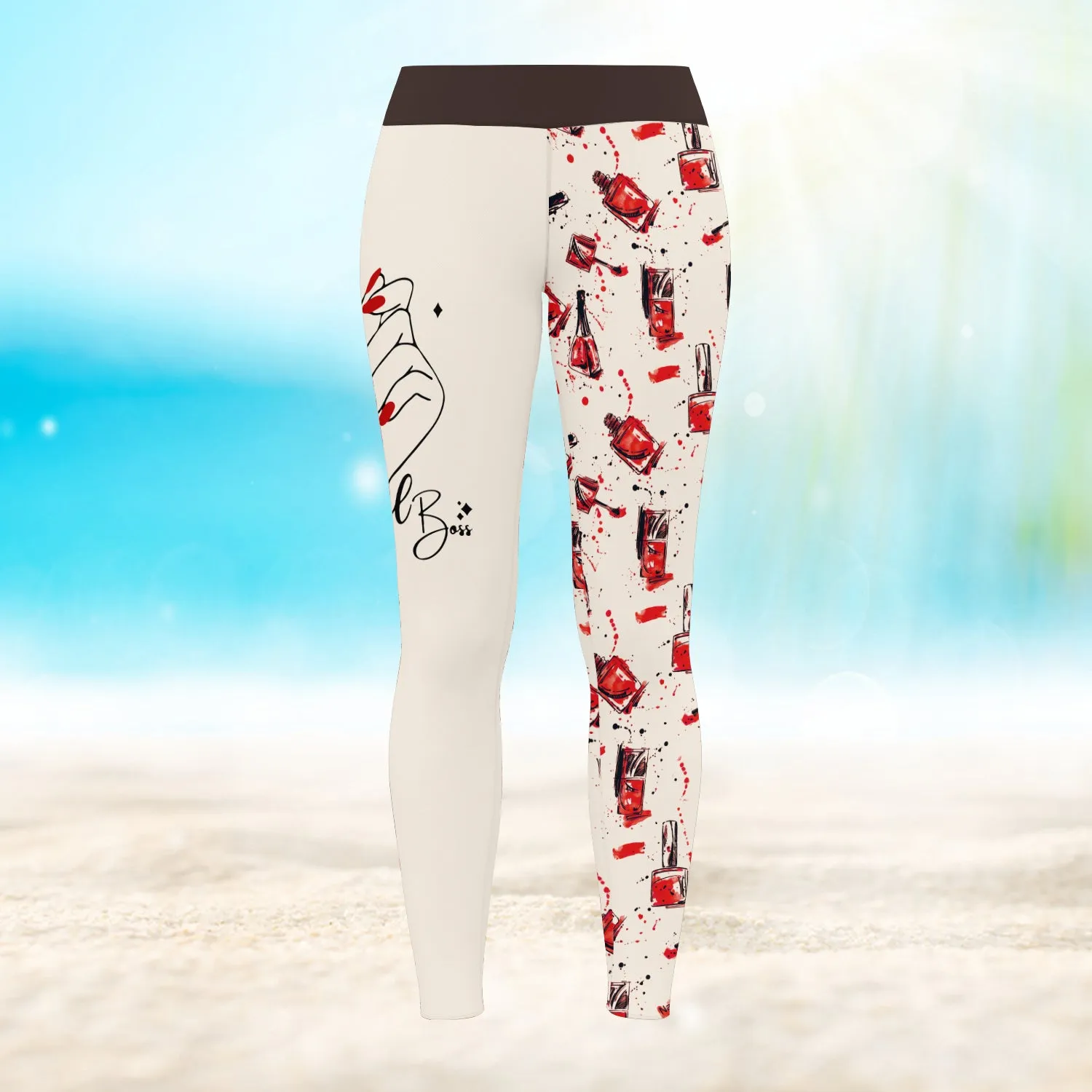 Nail Boss Nail Technician 3D Legging Manicurist Gift Tad 11