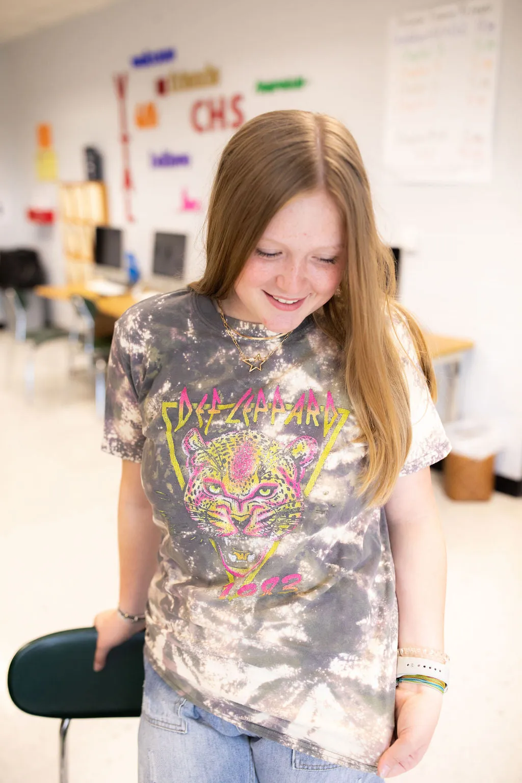 Neon Triangle Def Lep Tee