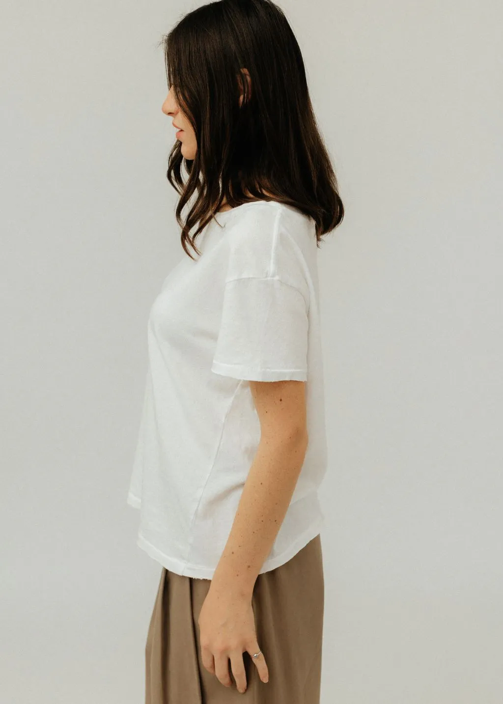 Nili Lotan Brady Tee in White