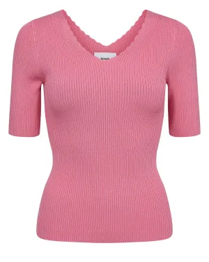NUAYELET SS PULLOVER CROPPED - Pink Carnation